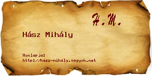 Hász Mihály névjegykártya